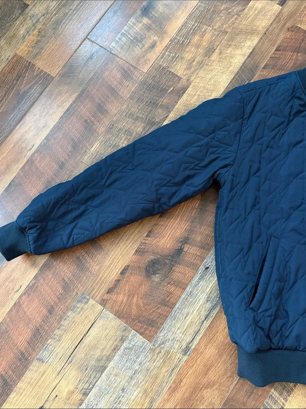 🔥 BAPE Reversible Happy New Year Varsity Bomber Jacket Navy/Black Medium